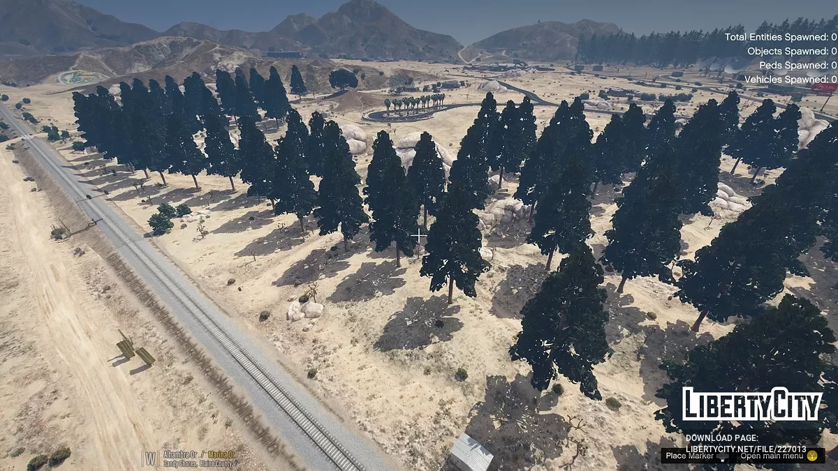 المزيد من الأشجار في Sandy Shores [MapEditor] / جي تي أي 5