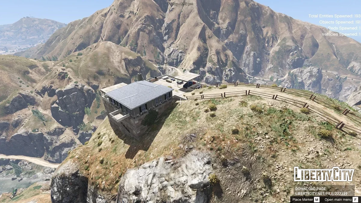 Будинок у горах біля річки [Menyoo] / GTA 5