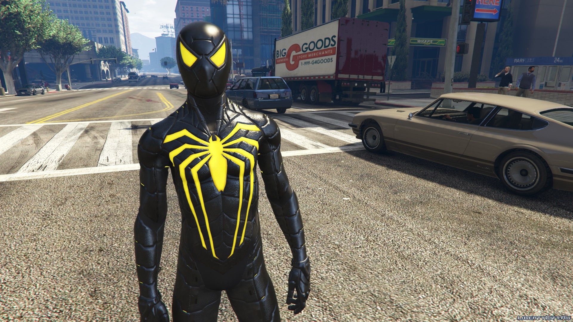 Ps ok. ГТА 5 человек паук. Spider-man ps4 Anti-Ock Suit. Spider man ps4 Suit. Костюм человека паука анти ок.