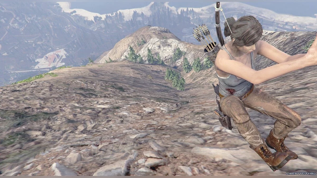 Tomb Raider Lara Croft Ped+ Tête Réelle + Accessoires v1.6 / GTA 5