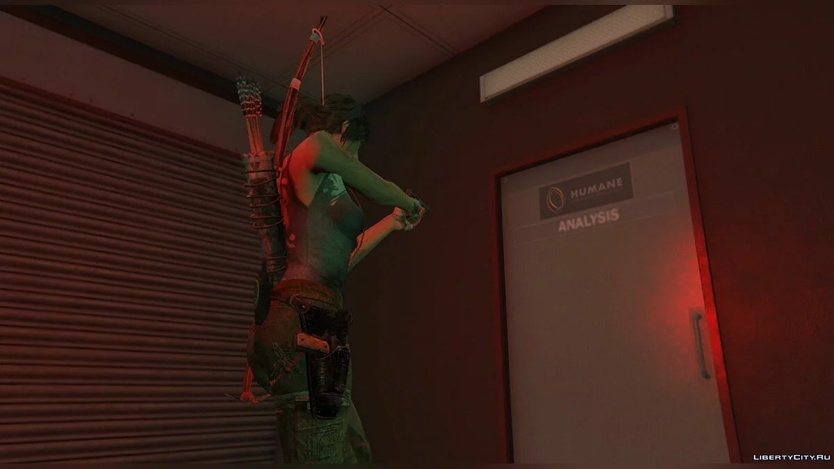 Tomb Raider Lara Croft Ped+ Tête Réelle + Accessoires v1.6 / GTA 5