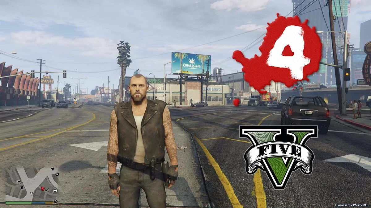 Francis de Left 4 Dead [Add-On Ped] 1.0 / GTA 5