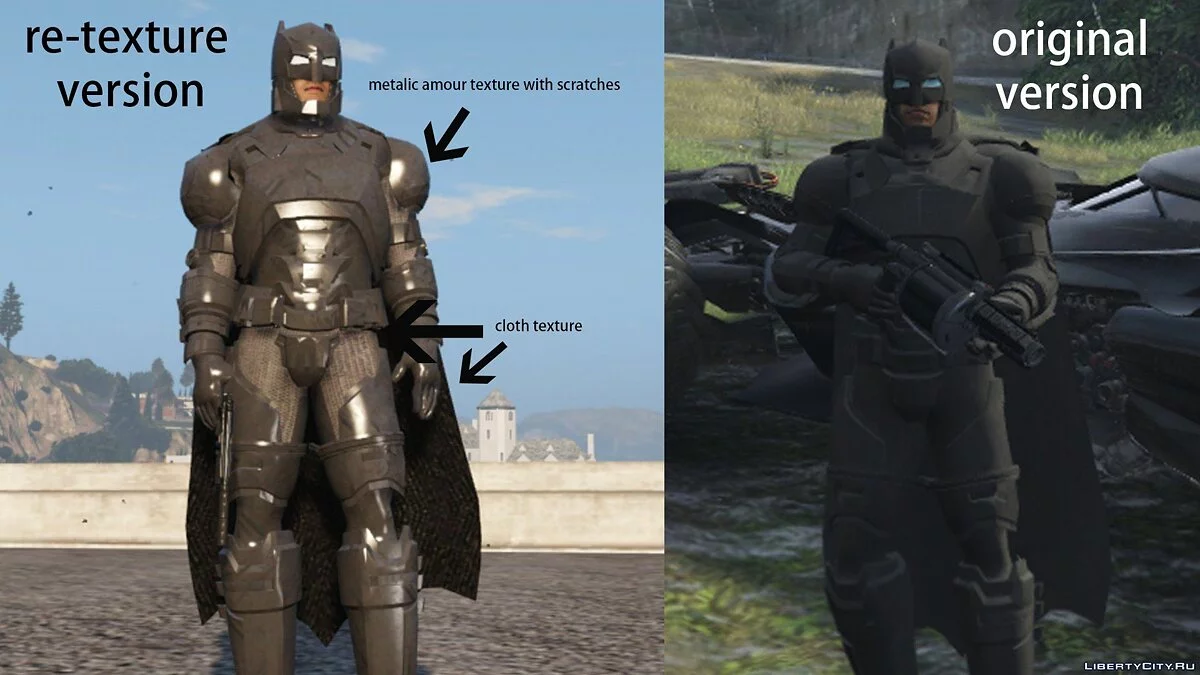Umtexturiertes gepanzertes Batman & Harley Quinn 1.1 / GTA 5