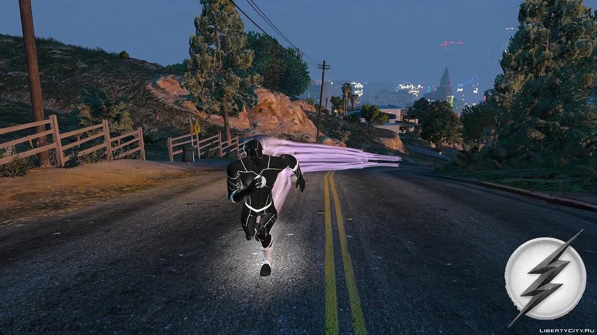 The Flash - Schwarze Neutextur 1.0 / GTA 5