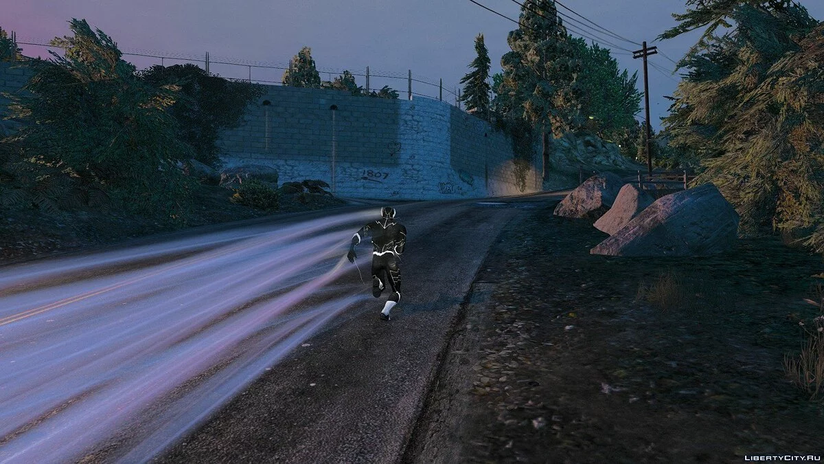 The Flash - Schwarze Neutextur 1.0 / GTA 5