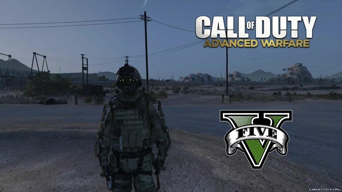 Advanced Warfare Marine [Add-On Ped] 1.0 / GTA 5
