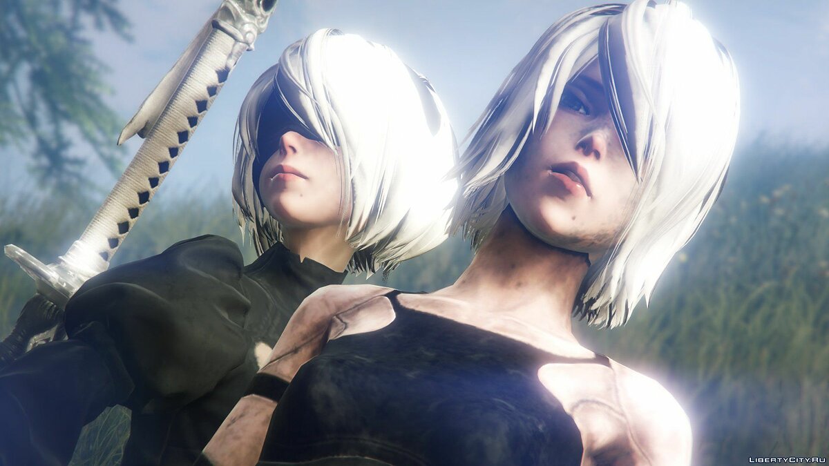 Download 2B & A2 Nier:Automata [Add-On Ped / Replace] 1.0 for GTA 5