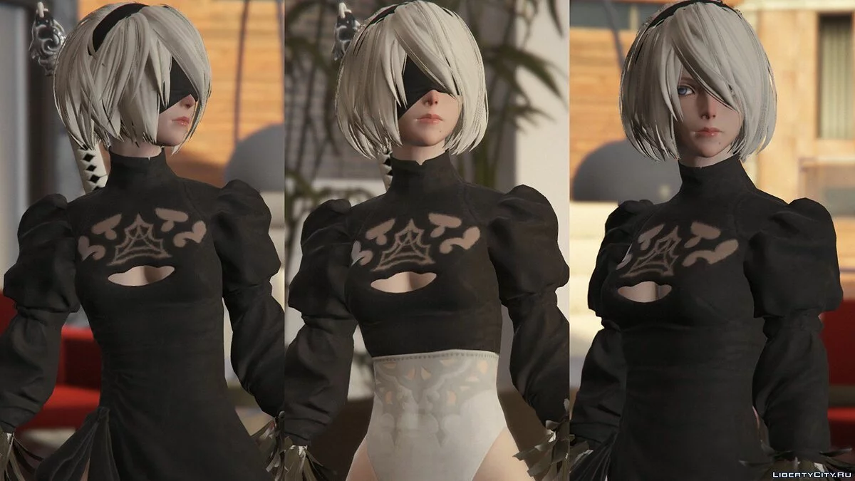 2B y A2 Nier:Automata [Añadir Ped / Reemplazar] 1.0 / GTA 5