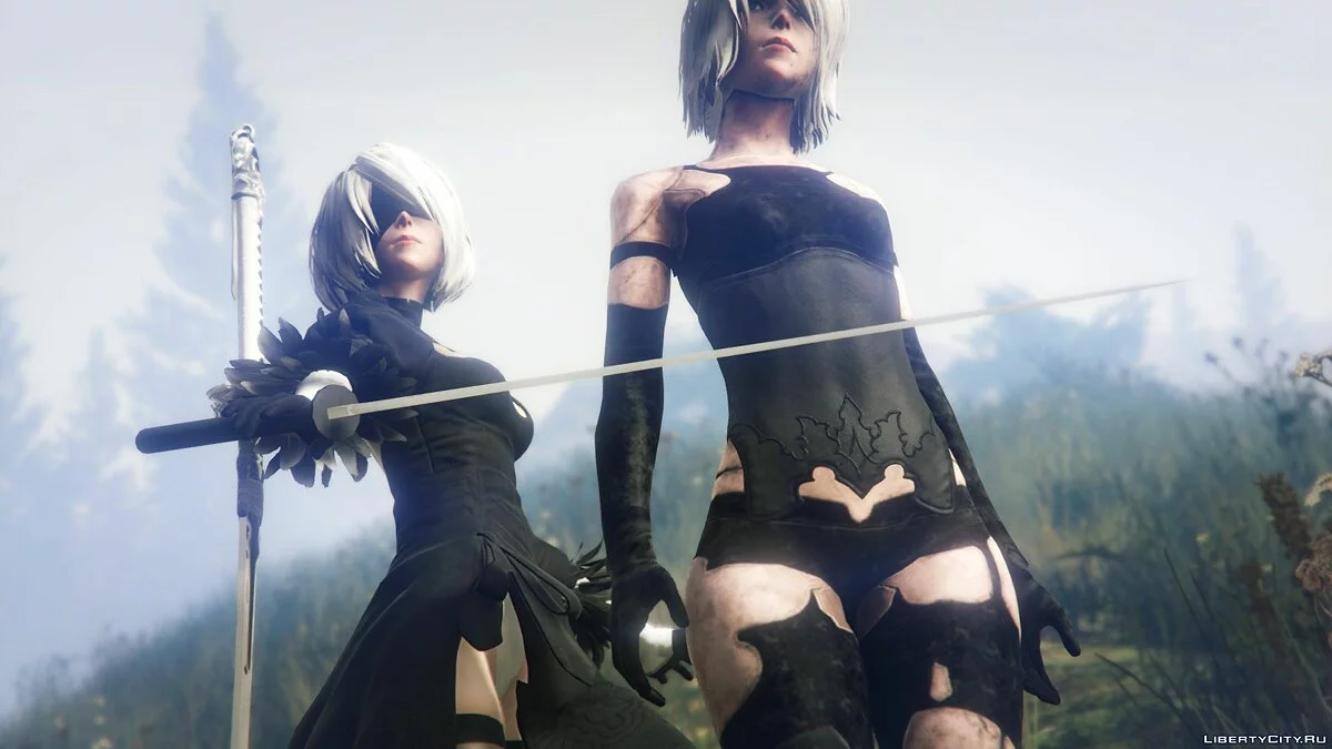 2B y A2 Nier:Automata [Añadir Ped / Reemplazar] 1.0 / GTA 5
