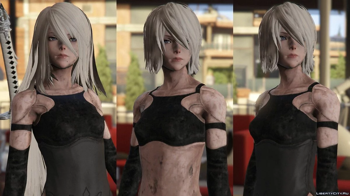 2B y A2 Nier:Automata [Añadir Ped / Reemplazar] 1.0 / GTA 5