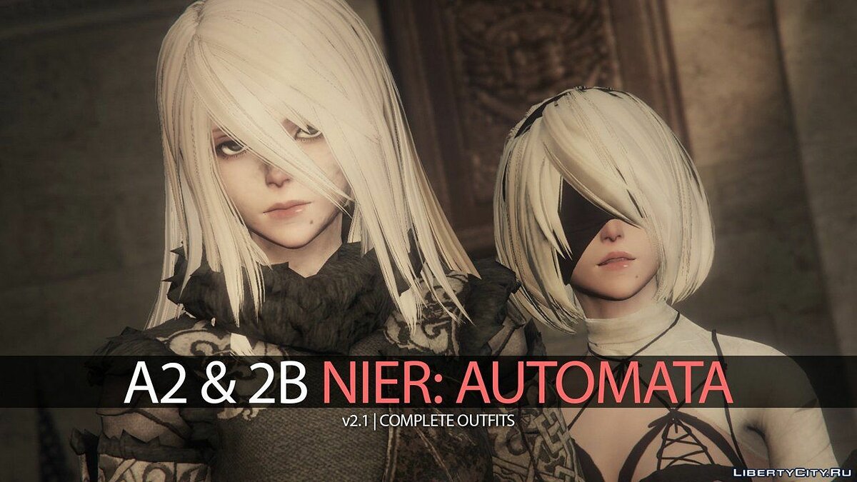 Download 2B & A2 Nier Automata [Add-On Ped | Replace]v2.1 for GTA 5