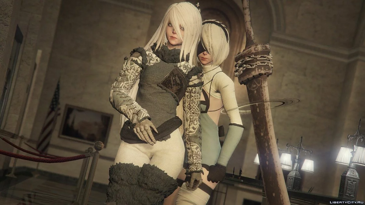2B & A2 Nier Automata [Ped Adicional | Reemplazo] v2.1 / GTA 5