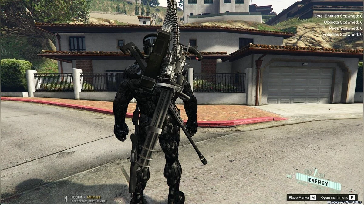 Crysis 2 NanoSuit Black-Hexed [Retexture] [2K] [Add-On] Final / GTA 5