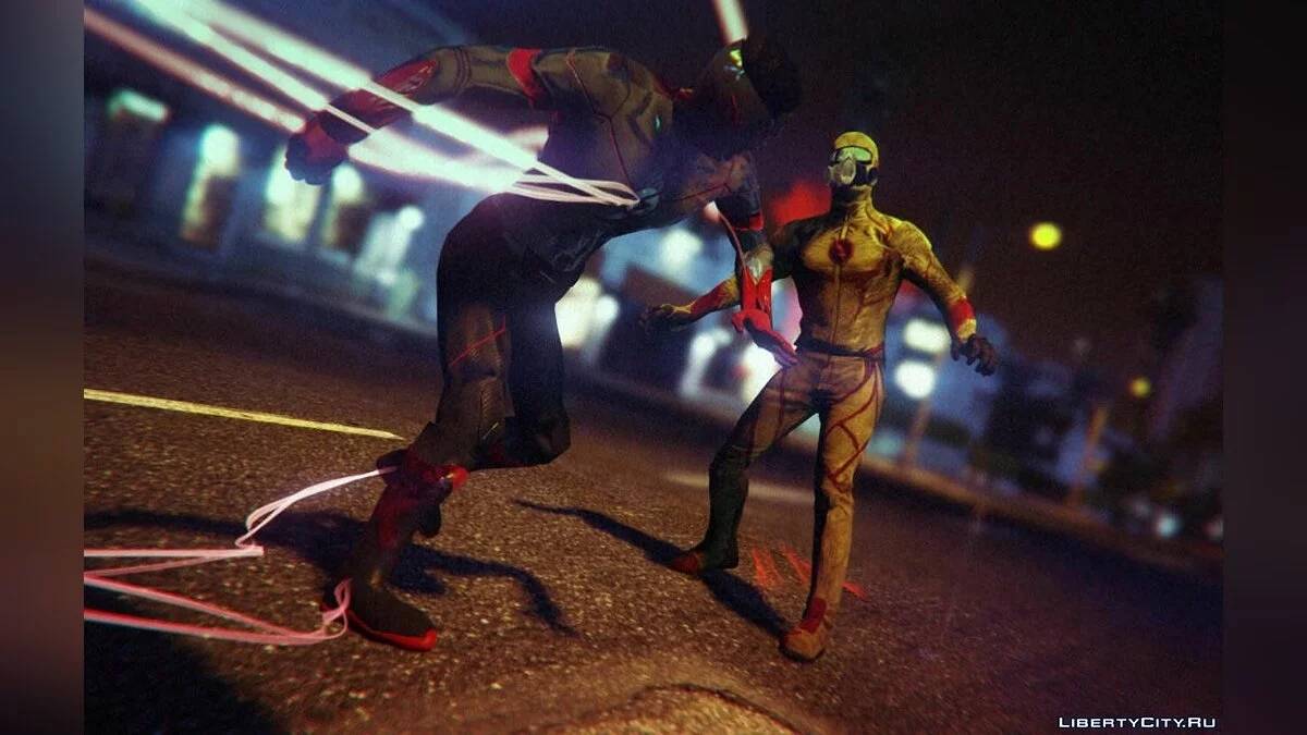 Срібний Кід Флеш V2 (перетекстуризація CW Kid Flash V2) / GTA 5