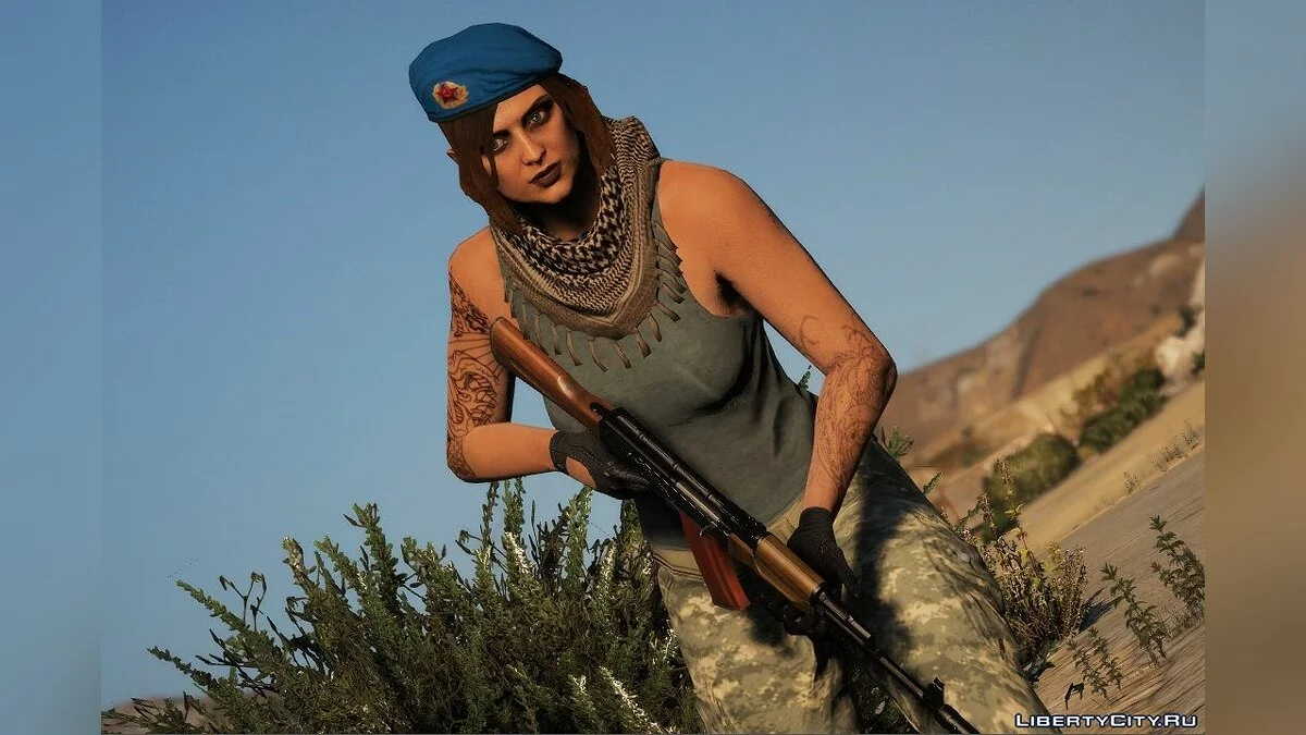 Берет ВДВ для жінок та чоловіків 1.0 / GTA 5