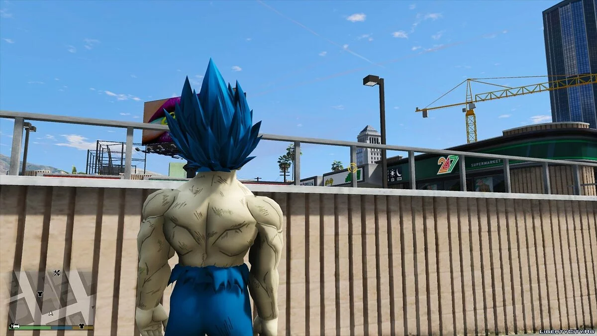 Végéta sans haut - SSJ Blue Évolution / Super Saiyan Blue Ascendant (Dragon Ball Super) [Ajout / Remplacement] Final / GTA 5