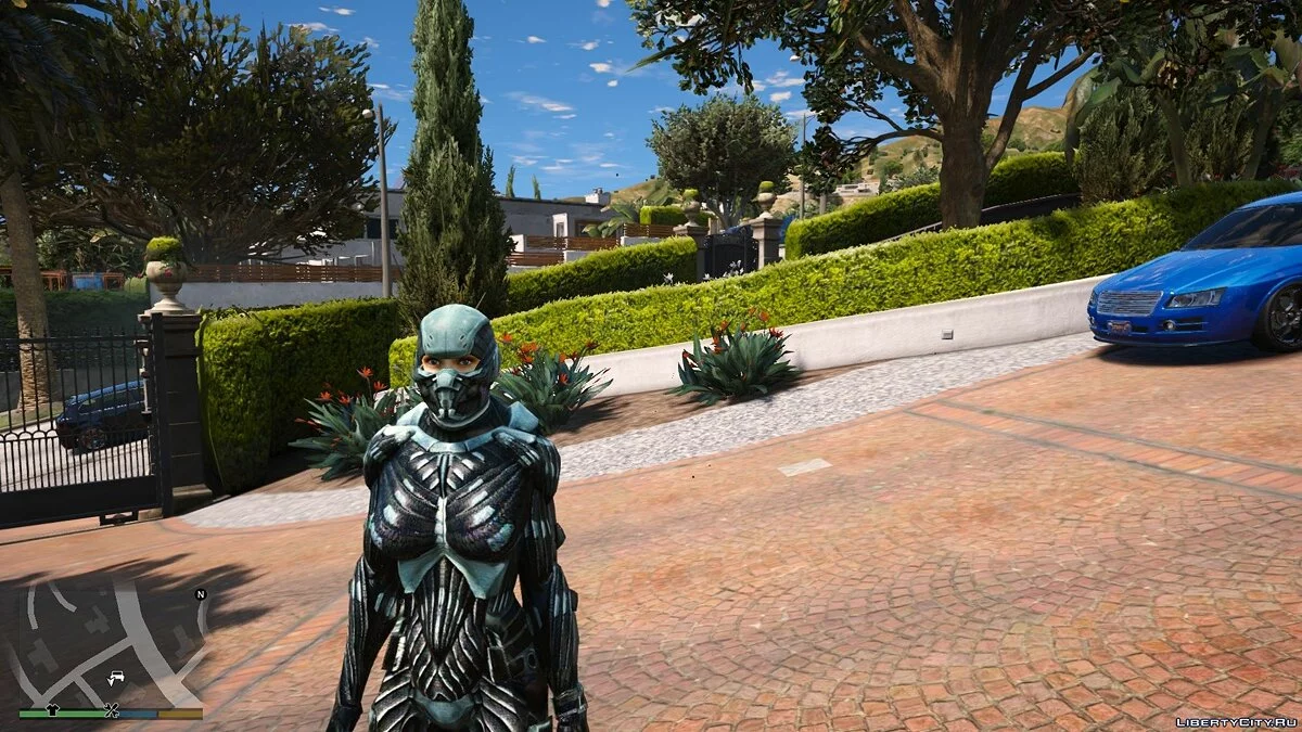 Bentuk Nanosuit Wanita dari permainan Crysis / GTA 5