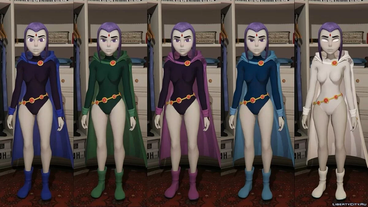 Raven - Teen Titans [Add-On Ped] [UPDATED] 2.0 / GTA 5