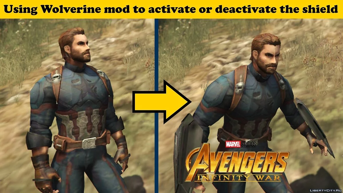 Captain America (Avengers : Guerre de l'infini) [Ajout] 1.0 / GTA 5