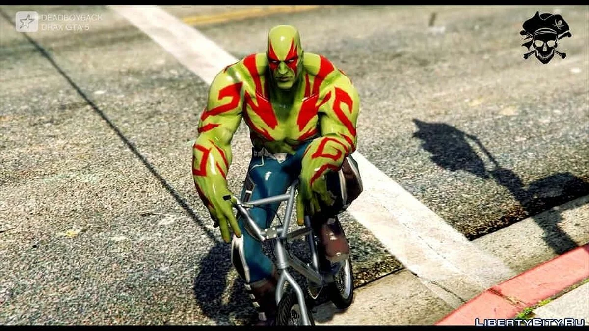 Дракс Знищувач {Охоронці Галактики} ДОДАТОК ПЕД |Заміна 1.0 / GTA 5