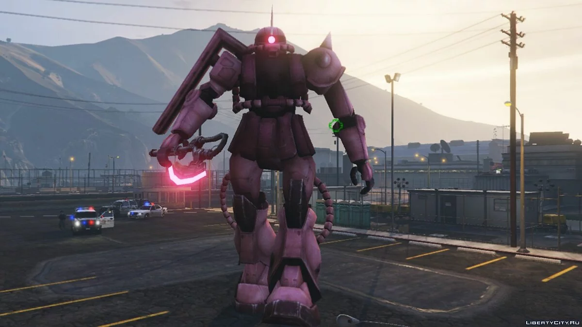 Zaku II (Gundam Series) [BIG Emissive Add-On Ped] 1.2 - Великий робот з аніме / GTA 5