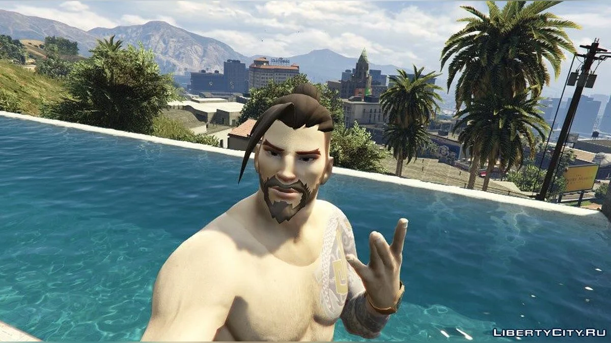 Ханзо Шимада [Заміна Франкліна] 1.0 - Ханзо з Overwatch / GTA 5