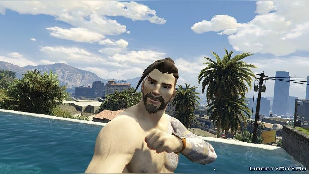 Ханзо Шимада [Заміна Франкліна] 1.0 - Ханзо з Overwatch / GTA 5