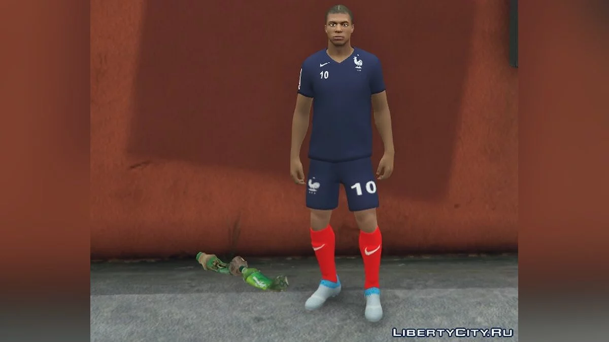 Kylian Mbappé (Prancis) | Piala Dunia 2018 1.0 - Penyerang Prancis Kylian Mbappé / GTA 5