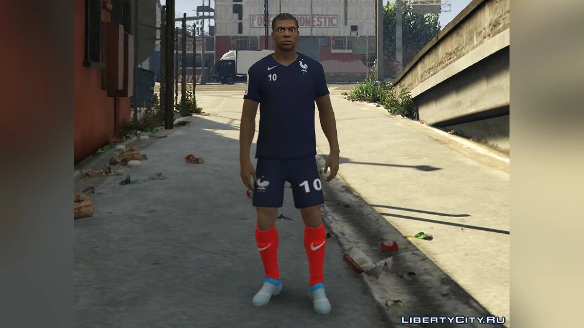 Kylian Mbappé (Prancis) | Piala Dunia 2018 1.0 - Penyerang Prancis Kylian Mbappé / GTA 5