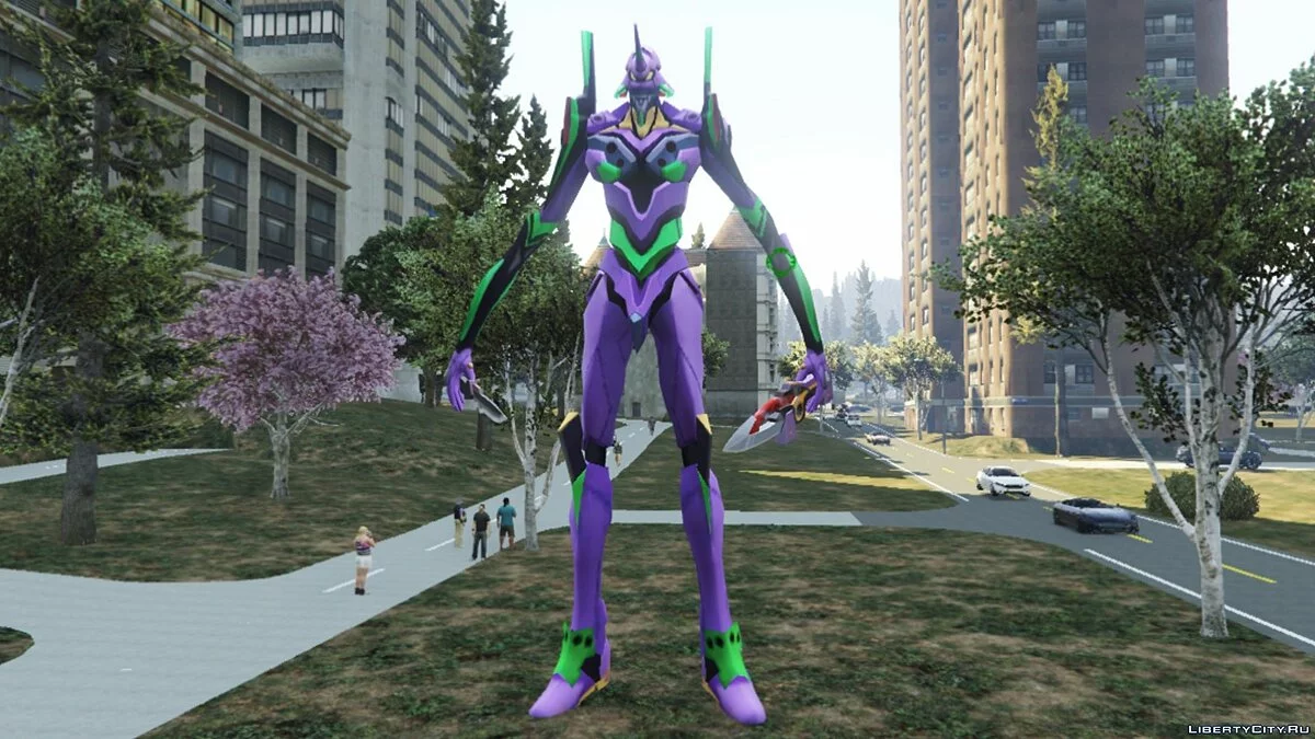 EVA Einheit 01 aus dem Anime "Neon Genesis Evangelion" / GTA 5