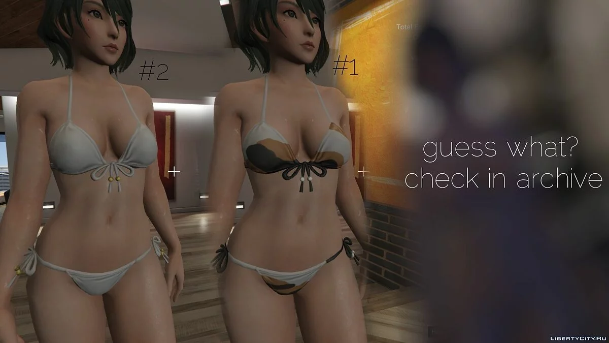 Tamaki in Bikini from "DOA X" + Nude Tamaki / GTA 5