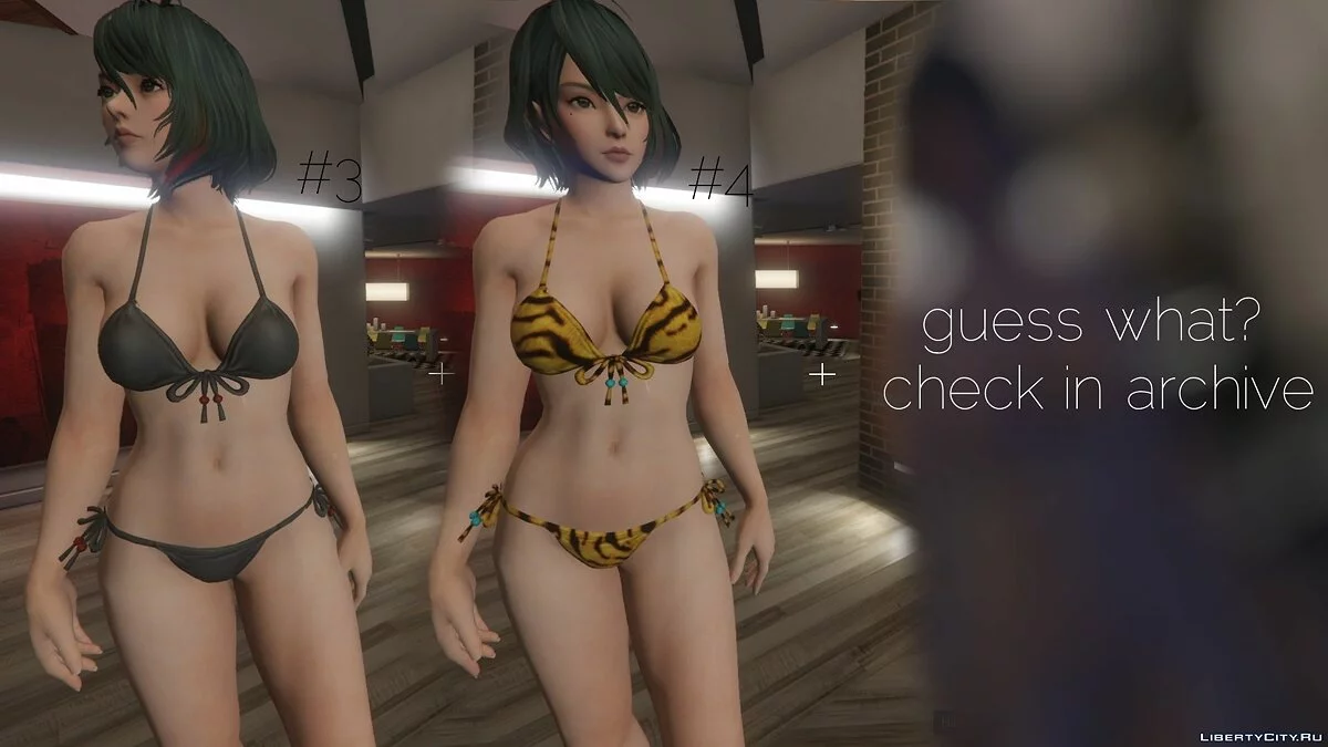 Tamaki in Bikini from "DOA X" + Nude Tamaki / GTA 5