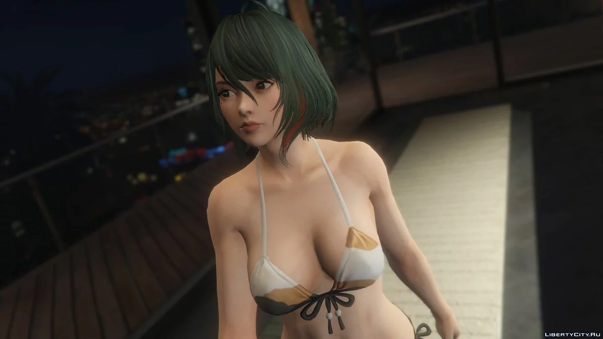 Tamaki in Bikini from "DOA X" + Nude Tamaki / GTA 5