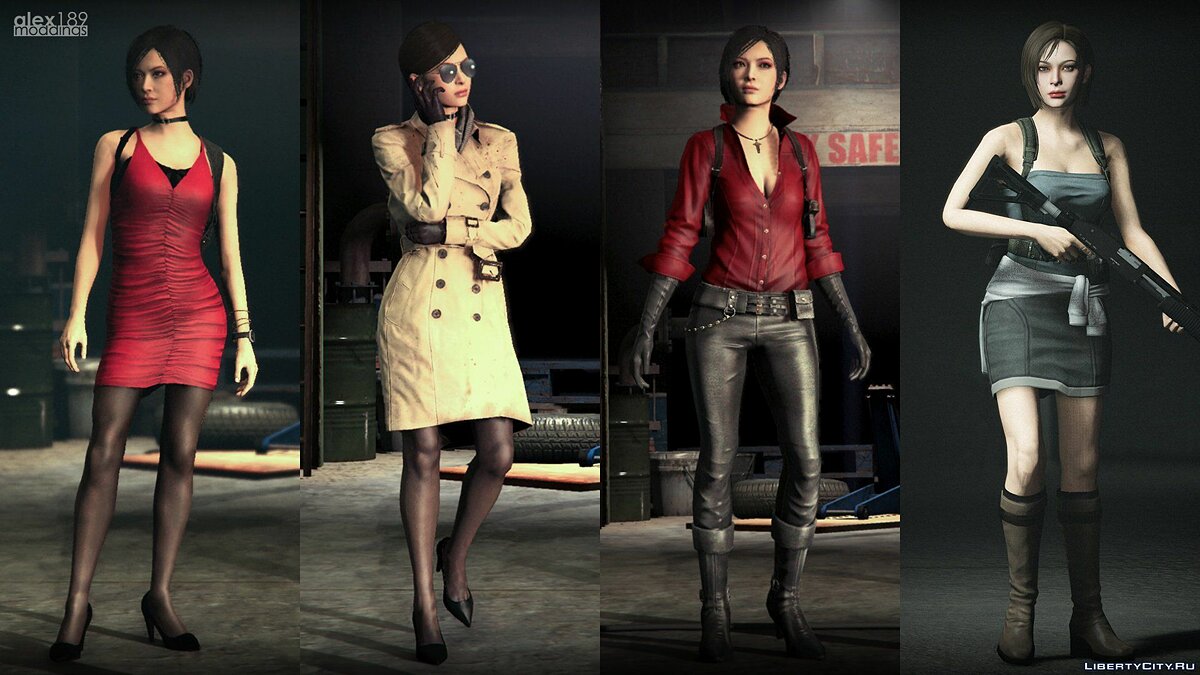 Download Ada Wong From Resident Evil 2 Remake [add On Ped Replace]v1 5 For Gta 5