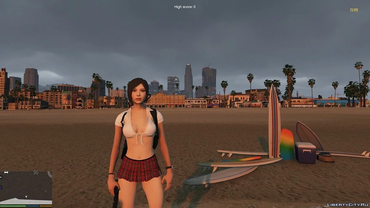 Ада Вонг у шкільній формі / GTA 5
