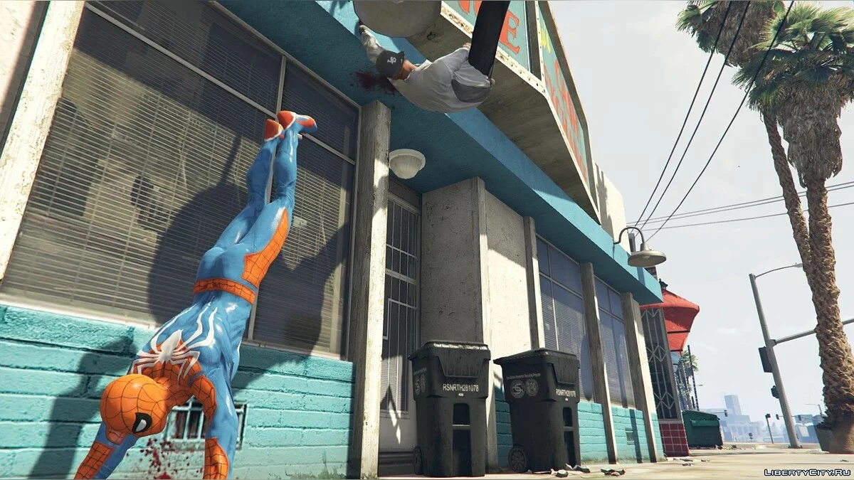 Человек-паук в костюме из игры-эксклюзива для PS4 v2.0 / GTA 5