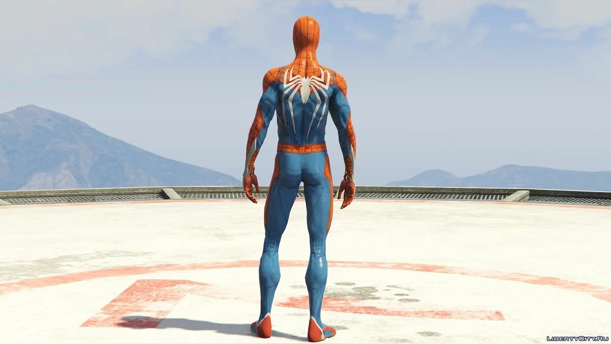 Человек-паук в костюме из игры-эксклюзива для PS4 v2.0 / GTA 5