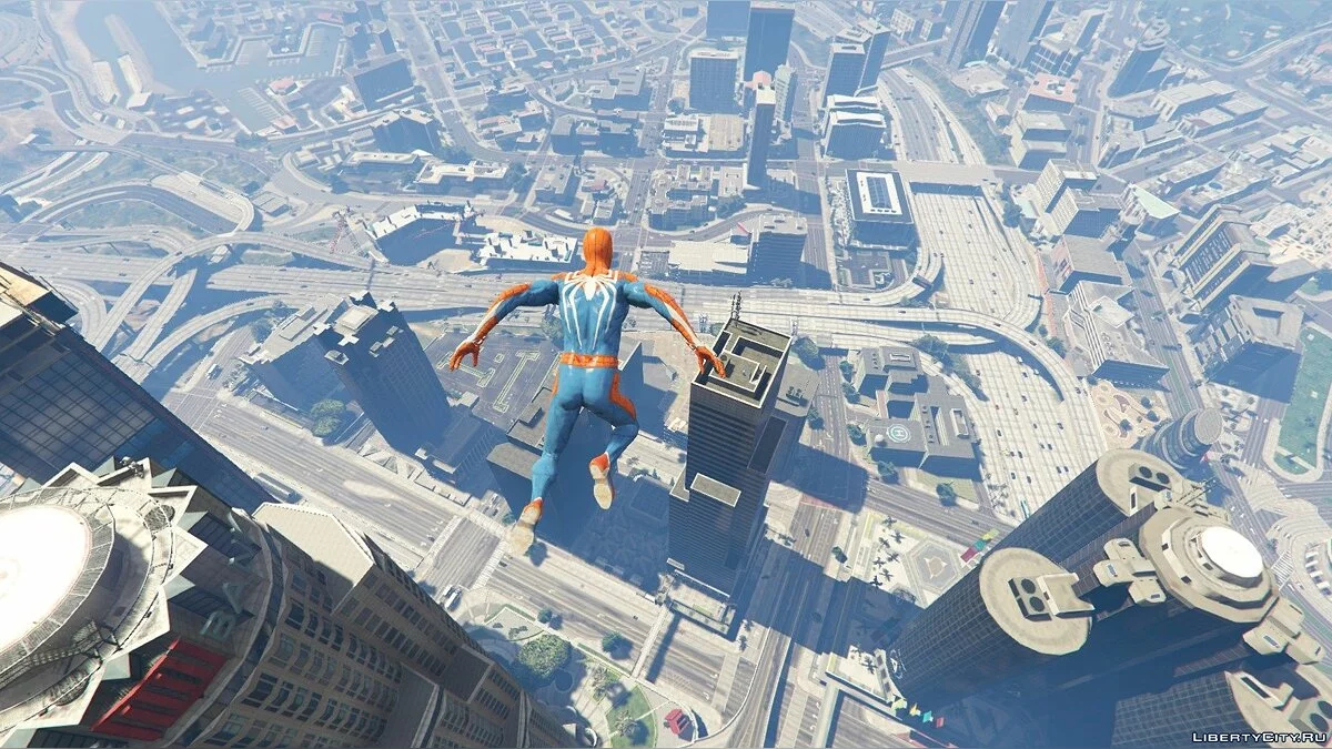 Человек-паук в костюме из игры-эксклюзива для PS4 v2.0 / GTA 5