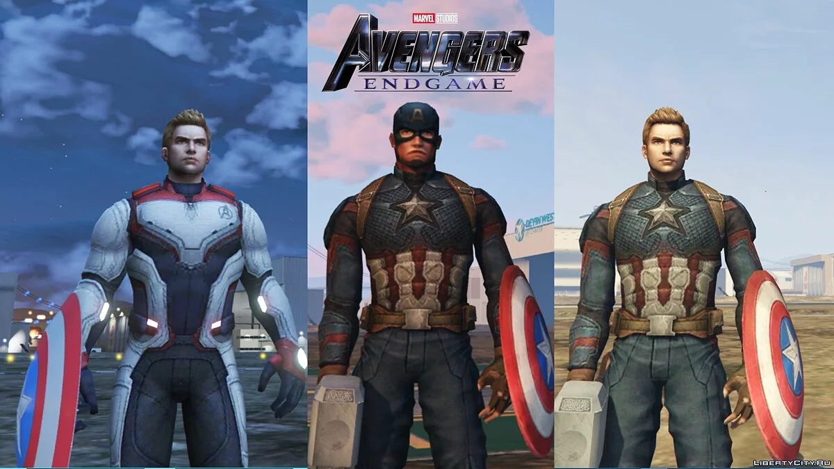 Kapten Amerika dari film "Avengers: Endgame" v1.3 / GTA 5