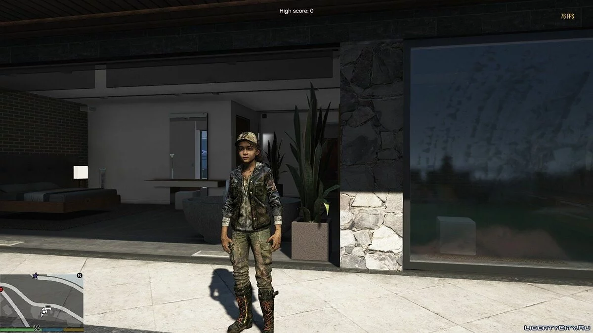 Клементина з гри "Ходячі мерці" / GTA 5