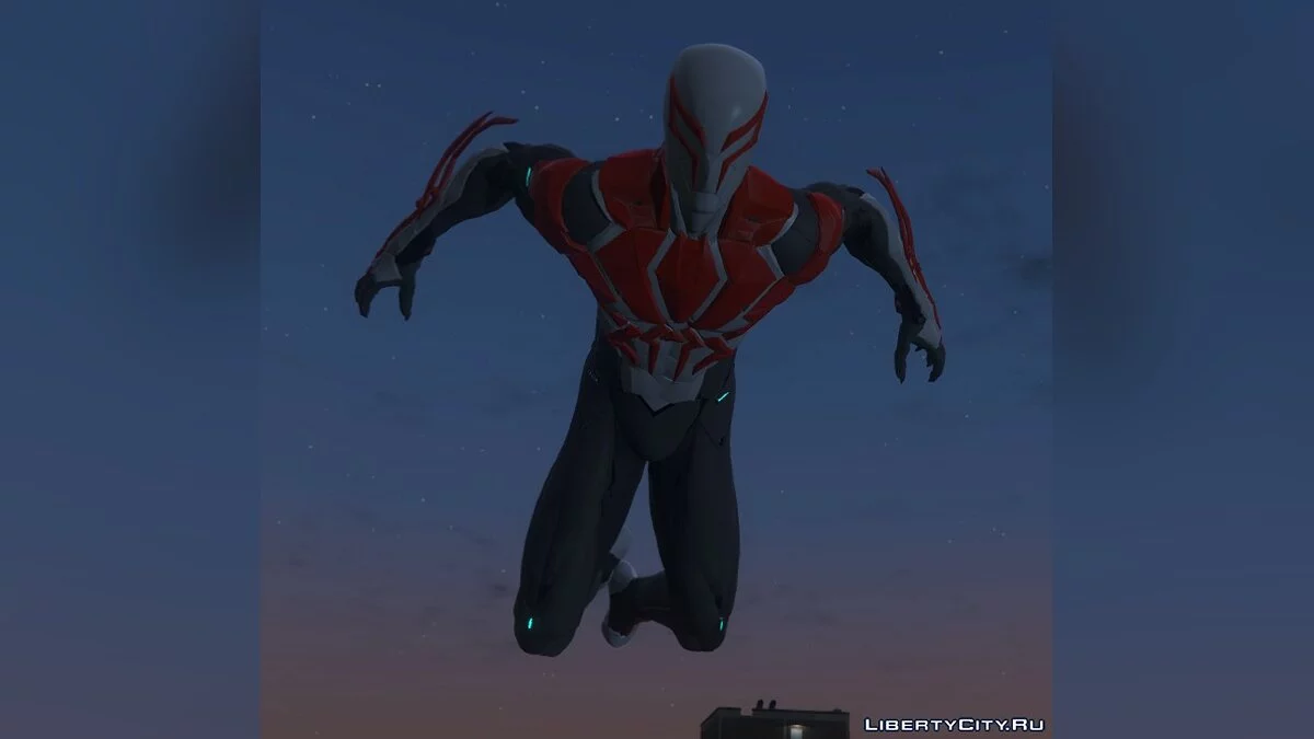 白色套装的2099蜘蛛侠(PS4) / GTA 5