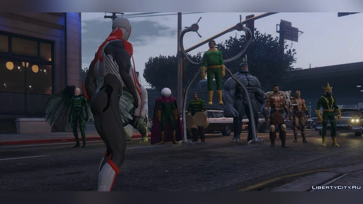 白色套装的2099蜘蛛侠(PS4) / GTA 5