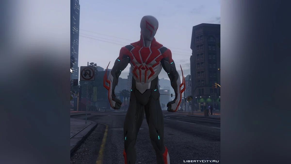 白色套装的2099蜘蛛侠(PS4) / GTA 5