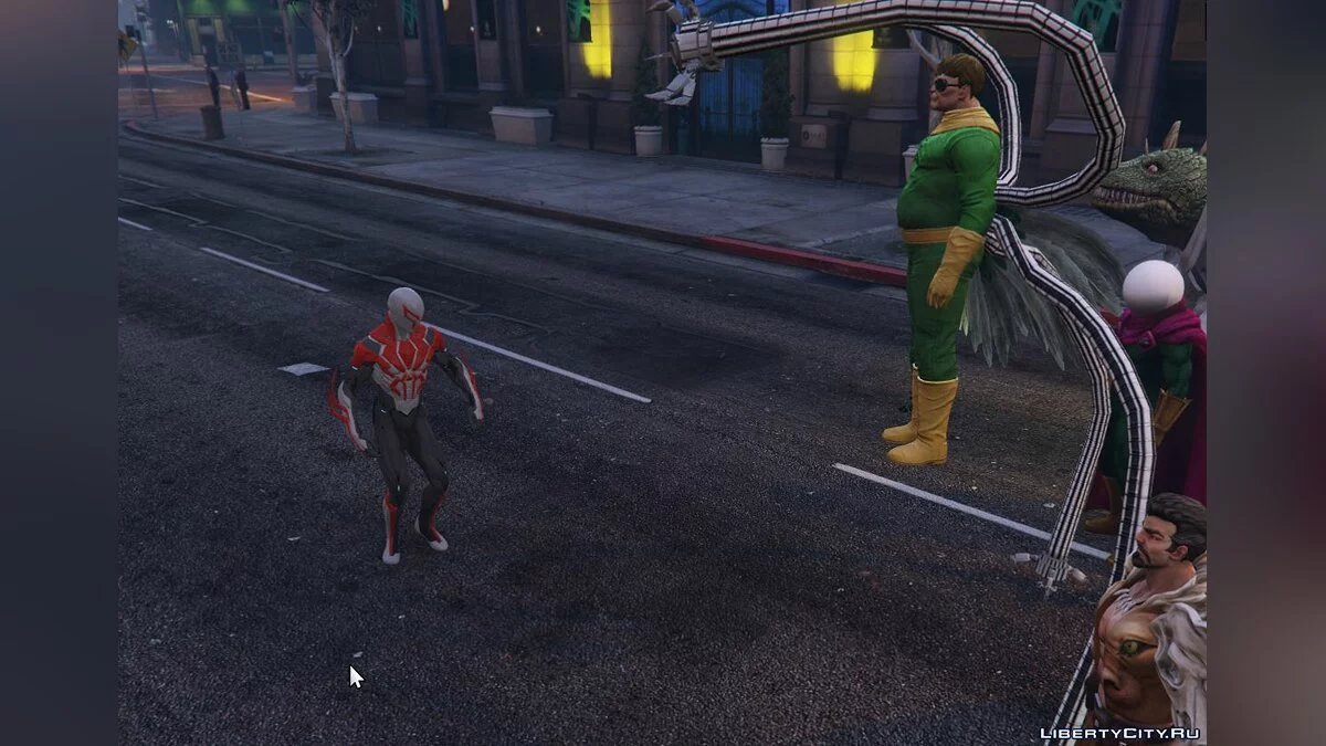 白色套装的2099蜘蛛侠(PS4) / GTA 5