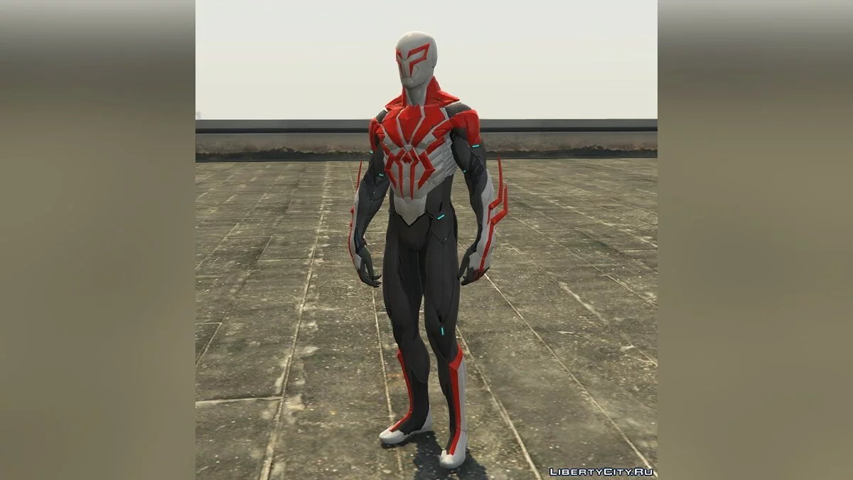 白色套装的2099蜘蛛侠(PS4) / GTA 5