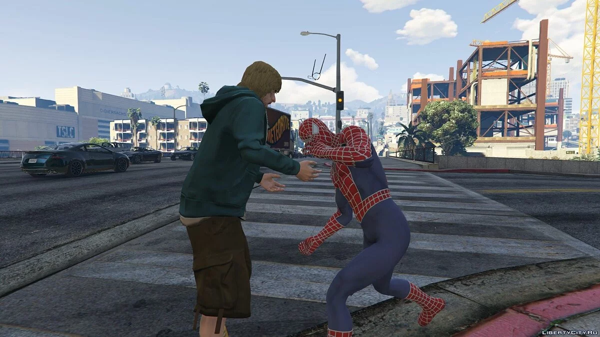 Человек-паук от Сэма Рейми из одноименной игры для PS 4 / GTA 5