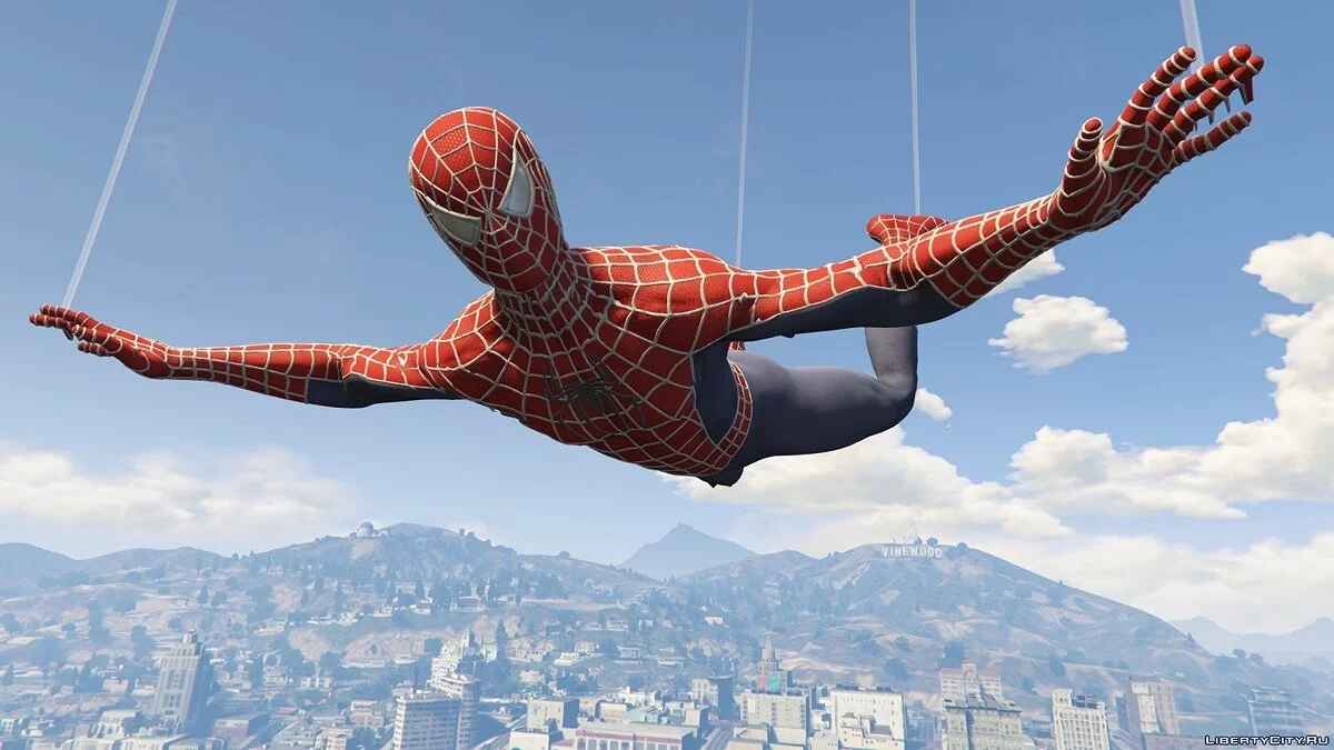 Человек-паук от Сэма Рейми из одноименной игры для PS 4 / GTA 5