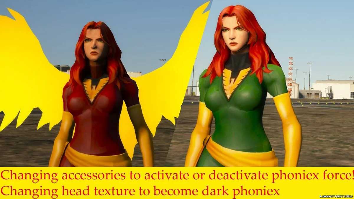 Jean Grey do jogo Marvel Future Fight / GTA 5