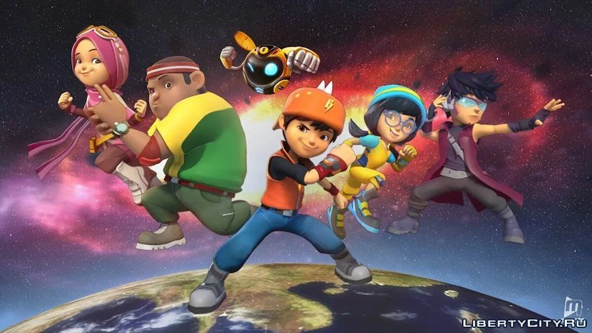 Personajes del juego BoboiBoy Galaxy / GTA 5
