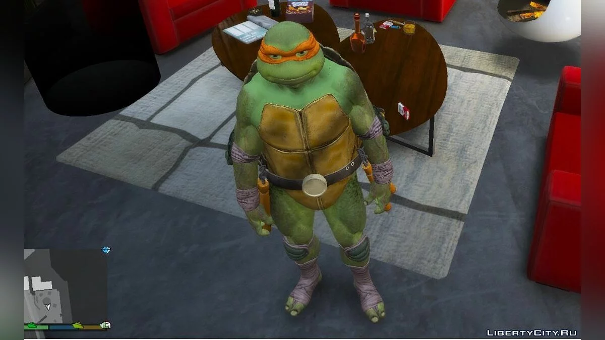 Michelangelo do jogo Injustice 2 / GTA 5